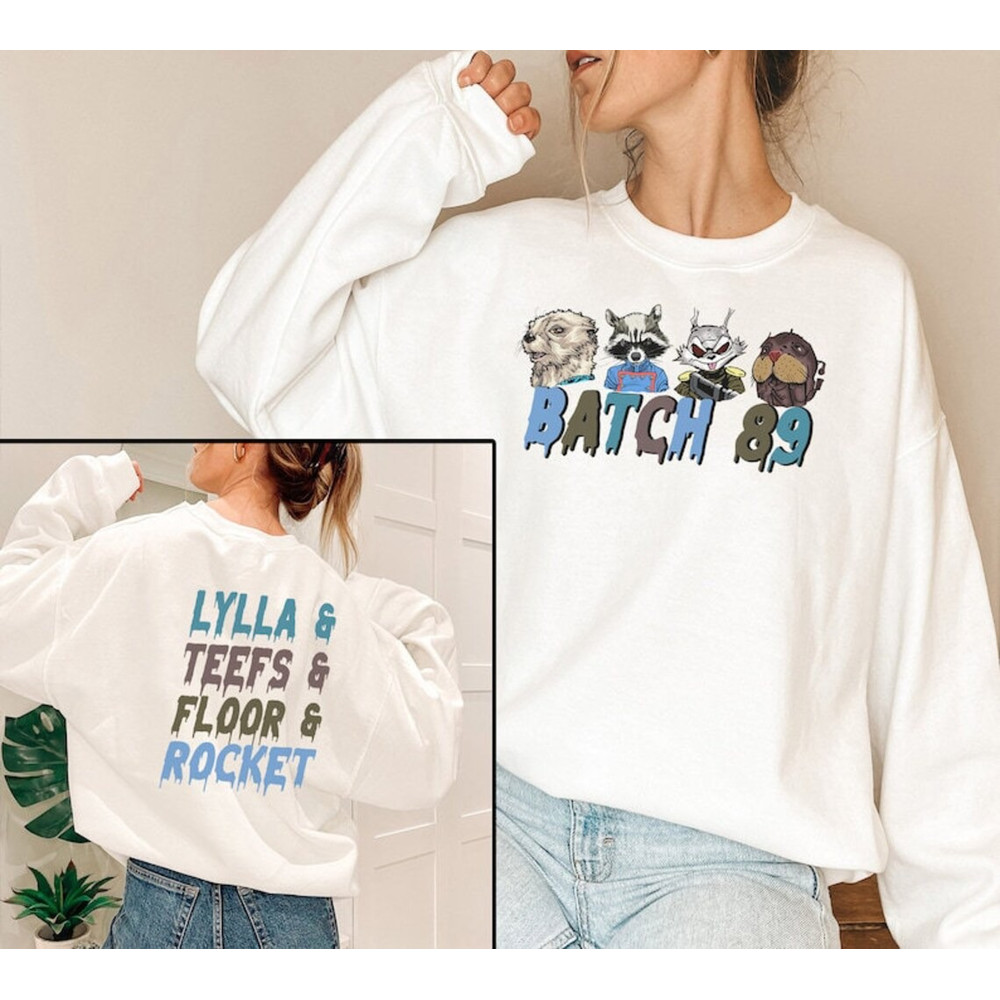 Rocket And Friends Shirt, Batch 89 Shirt, Guardians Galaxy Vol 3 Shirt, Rocket Raccoon Shirt, Lylla Rocket Floor Teefs
