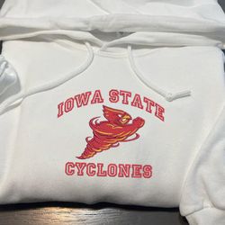 iowa state cyclones embroidered crewneck, ncaa embroidered sweatshirt, inspired embroidered sport hoodie,unisex tshirt