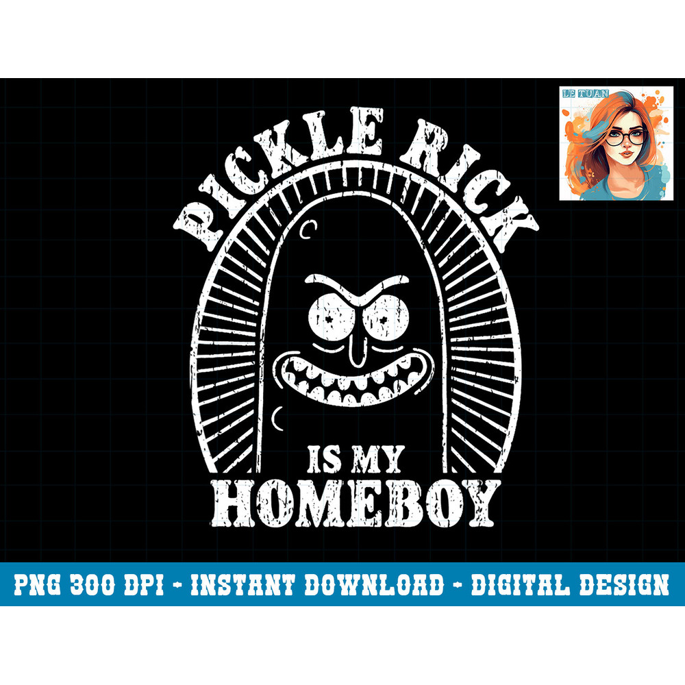 Rick and Morty Fan Art Pickle Rick Is My Homeboy png, sublimation copy.jpg