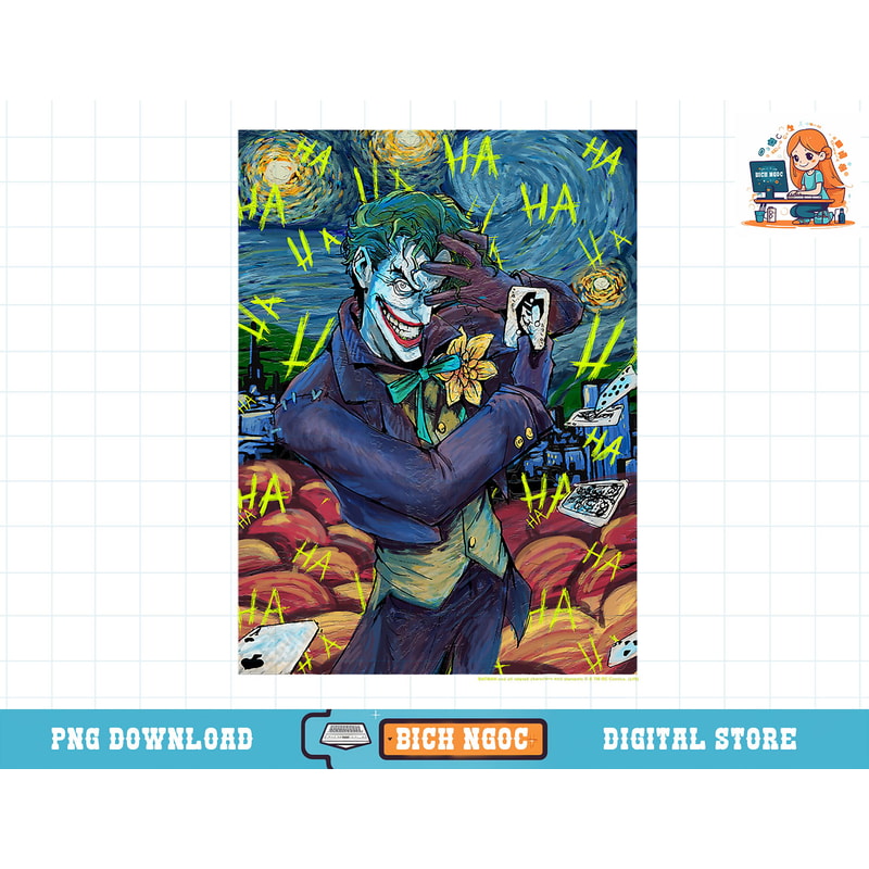 DC Comics The Joker Starry Night Style Portrait T-Shirt copy.jpg