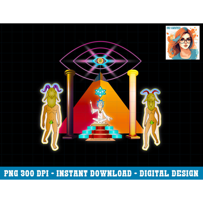 Rick and Morty Holy Rick png, sublimation copy.jpg