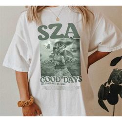 vintage sza shirt, sza merch, sza - good days graphic tee