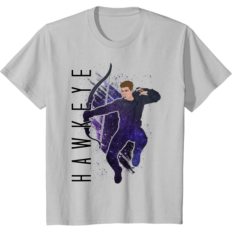 Marvel Avengers Endgame Hawkeye Galaxy Painted Graphic Tee3.jpg
