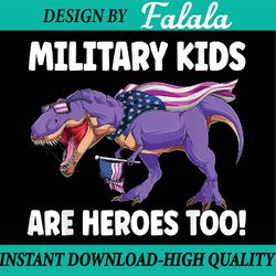 military kids are heroes too! purple up military child month png, purple up for military kids dinosaur png, mothers day