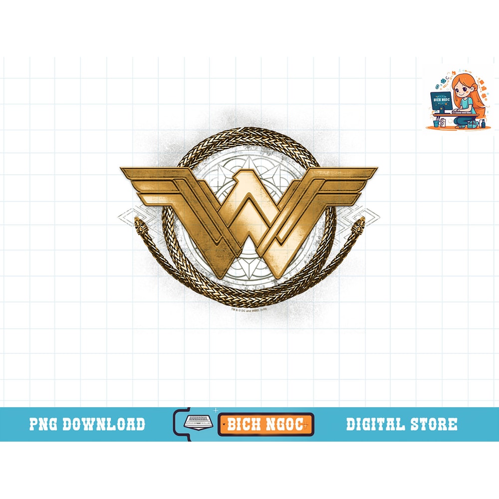 Wonder Woman Movie Golden Lasso Logo T-Shirt copy.jpg