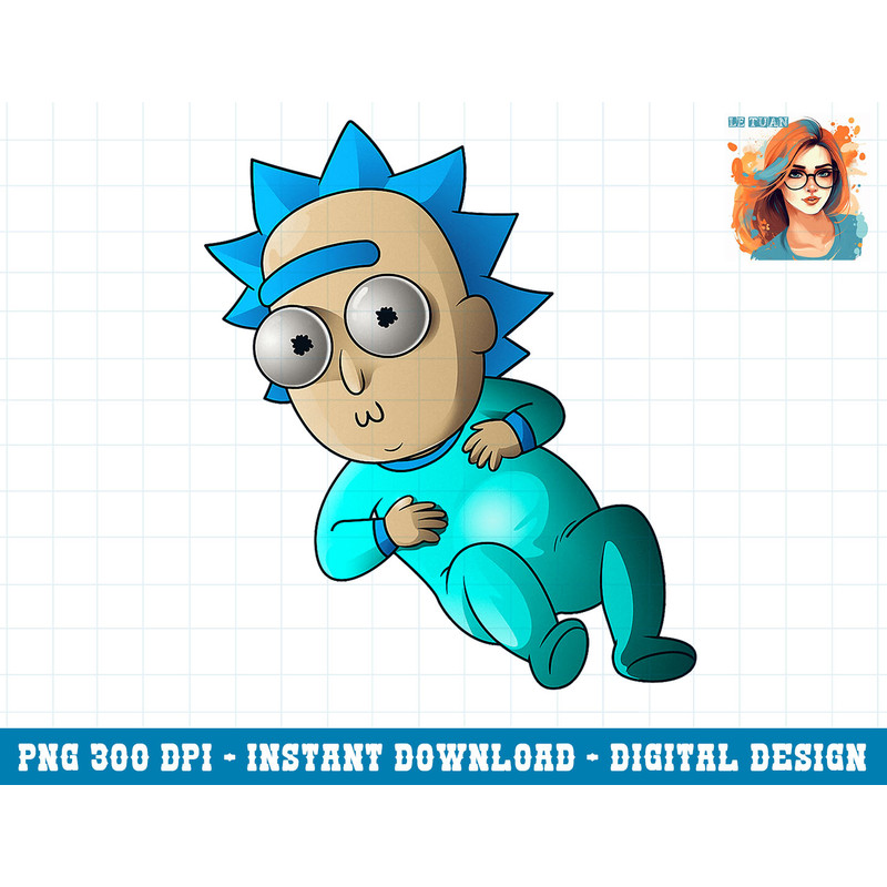 Rick and Morty Shirt Cute Baby Rick png, sublimation copy.jpg