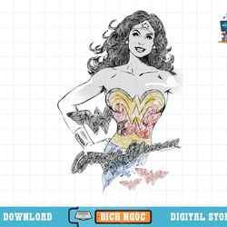 wonder woman wonder squiggles t-shirt copy png