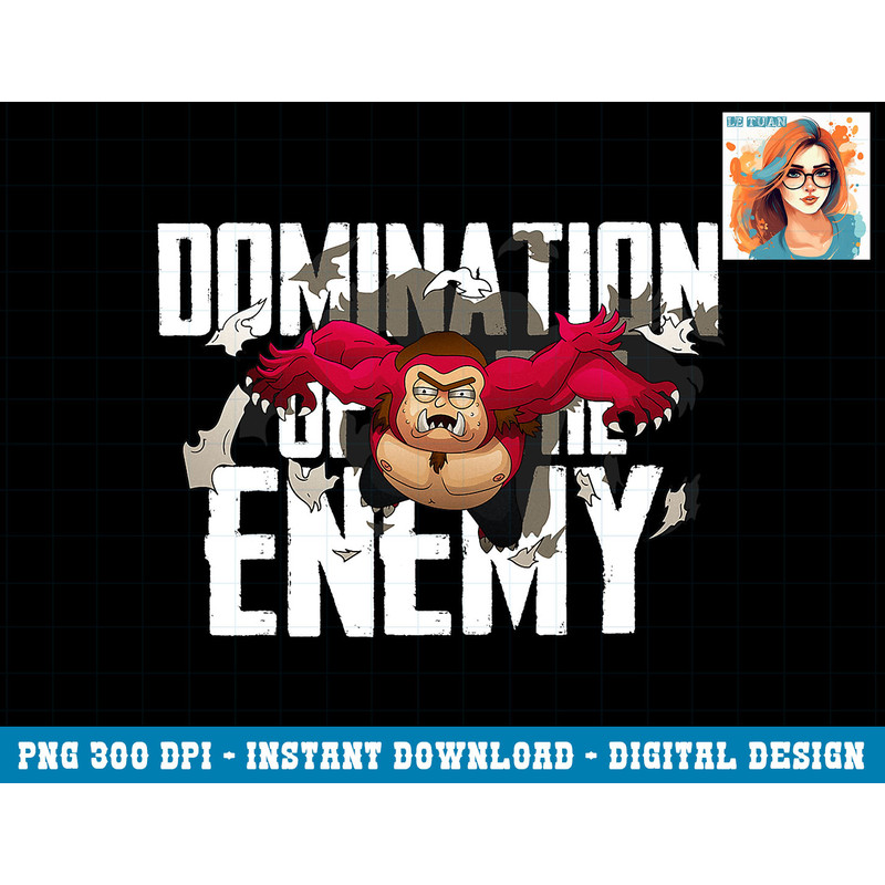 Rick and Morty Shirt Domination of the Enemy png, sublimation copy.jpg
