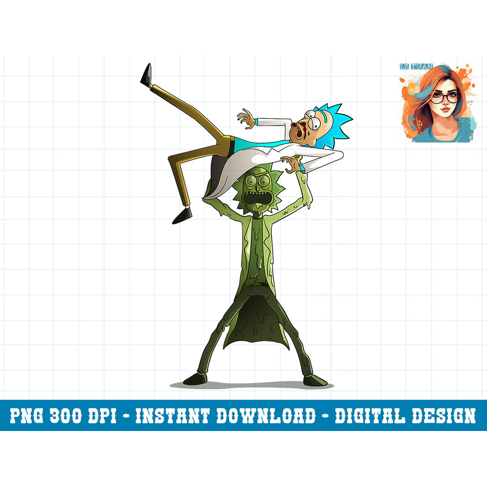 Rick and Morty Shirt Funny Toxic Rick vs Rick png, sublimation copy.jpg