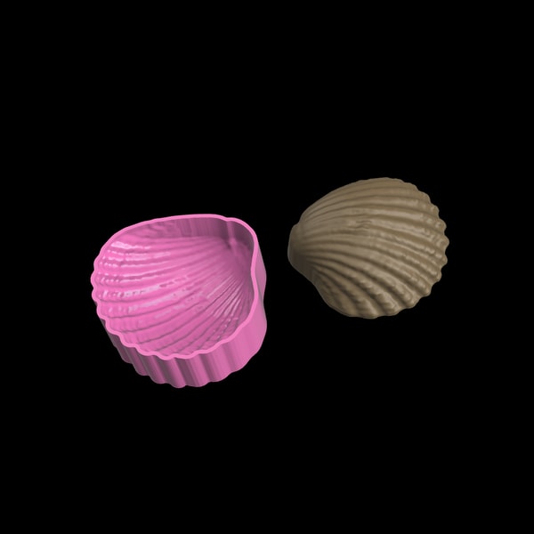 Sea shell Bath Bomb Mold STL files - Inspire Uplift