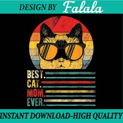 best cat mom ever fist bump mothers day gift women vintage png, mother's day png, mommy png, mom day png