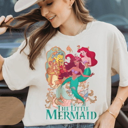 retro little mermaid, black girl magic shirt, ariel mermaid shirt, disney the little mermaid live action