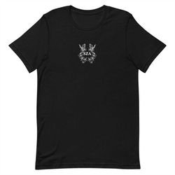embroidered sza butterfly tattoo short-sleeve unisex t-shirt