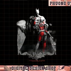 batman arkham city harley quinn and bats  png, sublimate