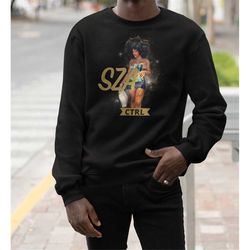 sza ctrl album crewneck sweatshirt, sza sweatshirt, r n b sweatshirt, rap sweatshirt, hiphop sweatshirt, sza merch, rapp