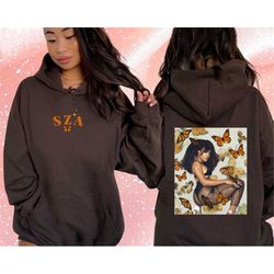 new merch sza y2k hoodie,trendy aesthetic butterfly hoodie,y2k clothes,2000s baddie clothing,trendy bad bitch hoodie