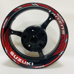 Suzuki wheel decals rim stickers for Suzuki motorcycle stripes gsxr rim tape set decals