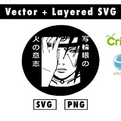 naruto svg & png files for cricut machine , anime svg , manga svg , goku svg