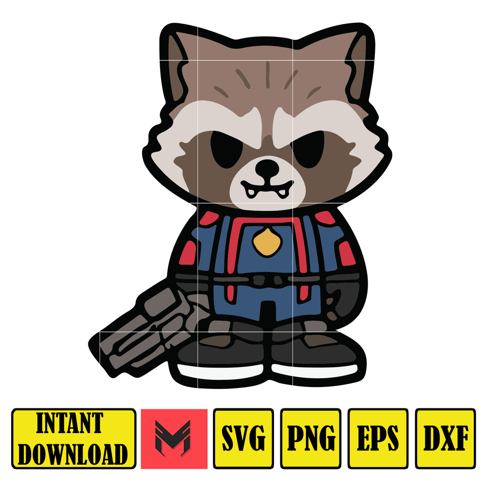 Chibi Guardians of the Galaxy clipart set, svg cut files for Cricut  Silhouette, Guardians of the Galaxy volume 3 svg, Star-Lord svg, png17.jpg