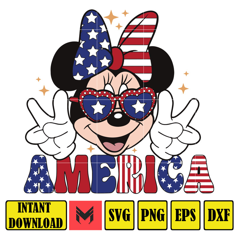 Mouse America Png, Happy 4th Of July, Red White And Blue, American Freedom, Fourth Of July Png, Family Vacation 2023, Independence Day Png.jpg