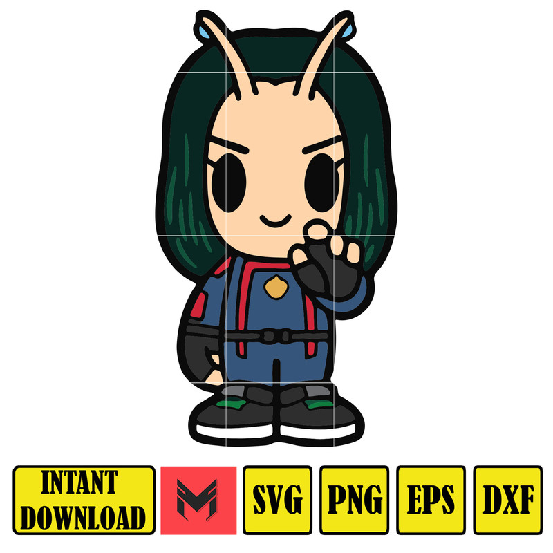 Chibi Guardians of the Galaxy clipart set, svg cut files for Cricut Silhouette, Guardians of the Galaxy volume 3 svg, Star-Lord svg, png14.jpg