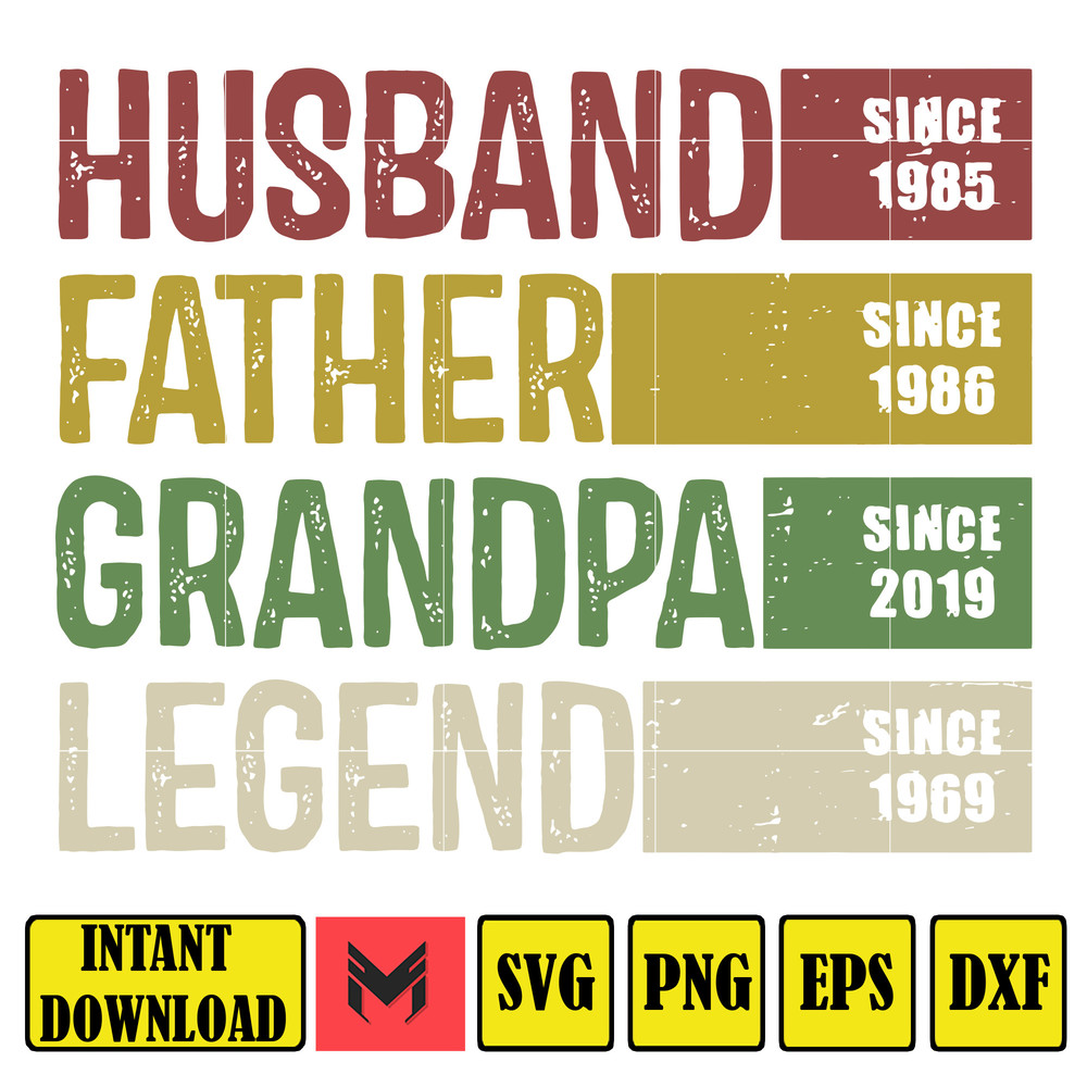 Vintage Husband Father Grandpa Legend Svg, Funny Husband Svg, Father's Day Png, Vintage Dad Svg, Dad Jokes, Gift For Husband, Dad Life Svg.jpg