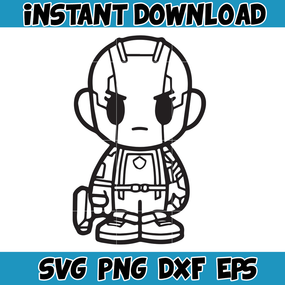 Chibi Guardians of the Galaxy clipart set, svg cut files for Cricut  Silhouette, Guardians of the Galaxy volume 3 svg, Star-Lord svg, png6.jpg