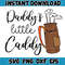 Daddy's Little Caddy Png, Happy Father's Day Golf Dad, Golf Png, Baby Png, Daddy, Baby Onesie, Gift For Dad Png, Golf Sublimation PNG .jpg