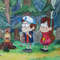 Gravity Falls-Mable-Pines-Dipper-lantern-in-the-woods-cartoon-adolescents-watercolor-painting-1.JPG