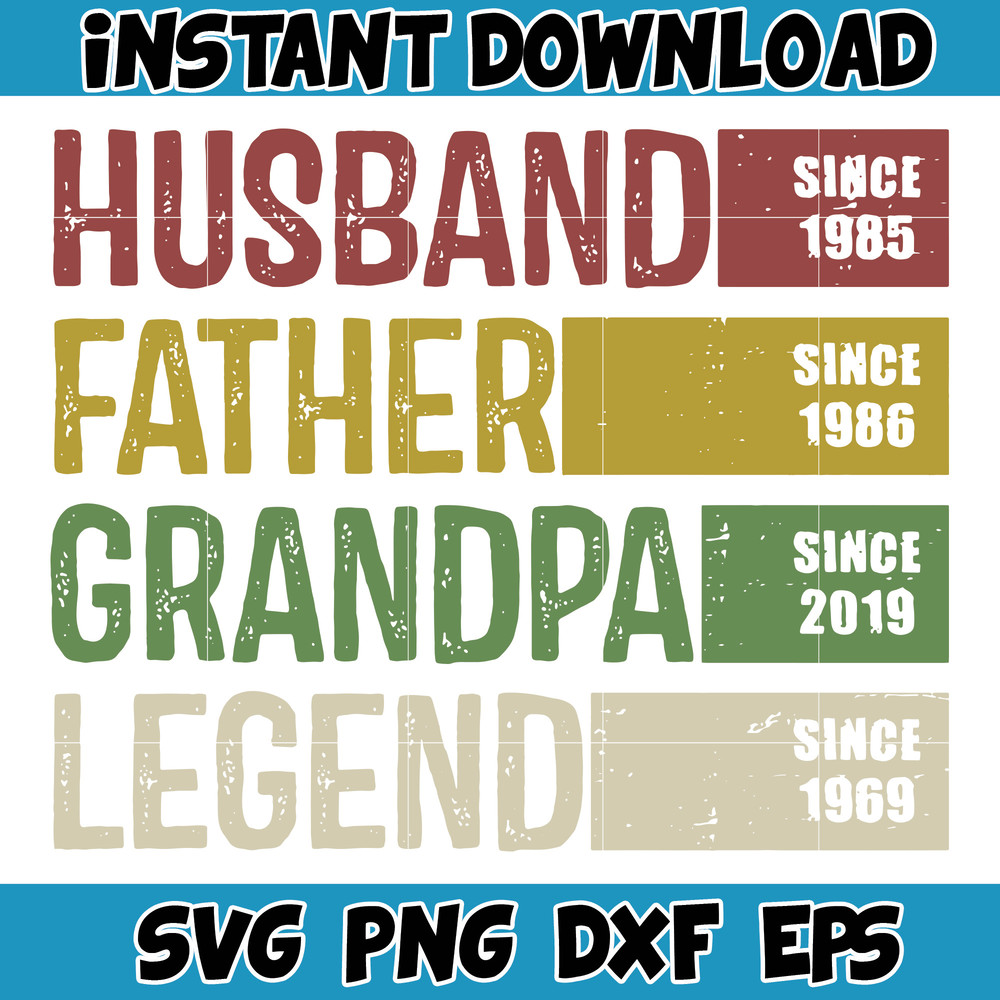 Vintage Husband Father Grandpa Legend Svg, Funny Husband Svg, Father's Day Png, Vintage Dad Svg, Dad Jokes, Gift For Husband, Dad Life Svg.jpg
