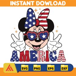 mouse america png, happy 4th of july, red white and blue, american freedom, fourth of july png, family vacation 2023, in