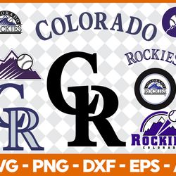 colorado rockies baseball bundle svg, mlb logo svg, mlb svg, baseball team svg file cut digital download