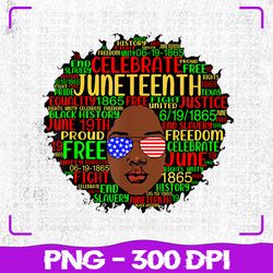 afro word art juneteenth history png, natural hair sunglasses png, juneteenth png, sublimation, png files, sublimation