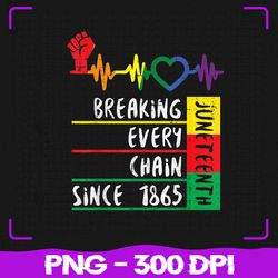 juneteenth breaking png, every chain since 1865 png, african american png, juneteenth png, sublimation, png files