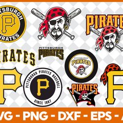 pittsburgh pirates baseball bundle svg, mlb logo svg, mlb svg, baseball team svg file cut digital download