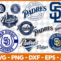 San Diego Padres Baseball Bundle Svg, MLB Logo Svg, MLB Svg, Baseball Team Svg File Cut Digital Download