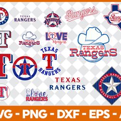 Texas Rangers Baseball Bundle Svg, MLB Logo Svg, MLB Svg, Baseball Team Svg File Cut Digital Download