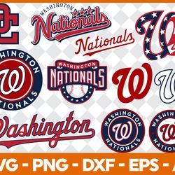 Washington Nations Baseball Bundle Svg, MLB Logo Svg, MLB Svg, Baseball Team Svg File Cut Digital Download