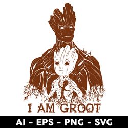 I Am Groot Svg, Baby Groot Svg, Avenger Svg, Groot Svg, Png dxf Eps File - Digital File