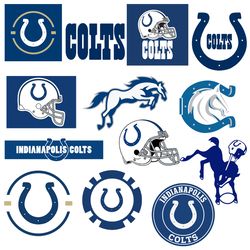 Indianapolis Colts Football Bundle Svg, NFL Logo Svg, NFL Svg, NFL Football Svg File Cut Digital Download