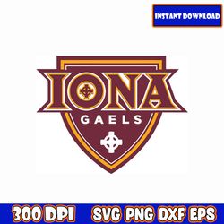 logo iona gaels svg, n-c-aa svg, college football, college basketball, logo bundle, instant download