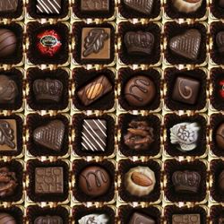 box of chocolates 22 seamless tileable repeating pattern