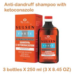 Anti Dandruff Shampoo 750 ml with Ketoconazole, from seborrheic dermatitis, for healthy and beautiful hair and scalp