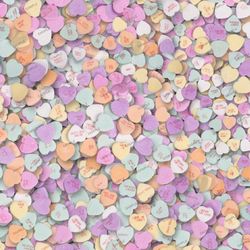 candy conversational hearts 24 seamless tileable repeating pattern