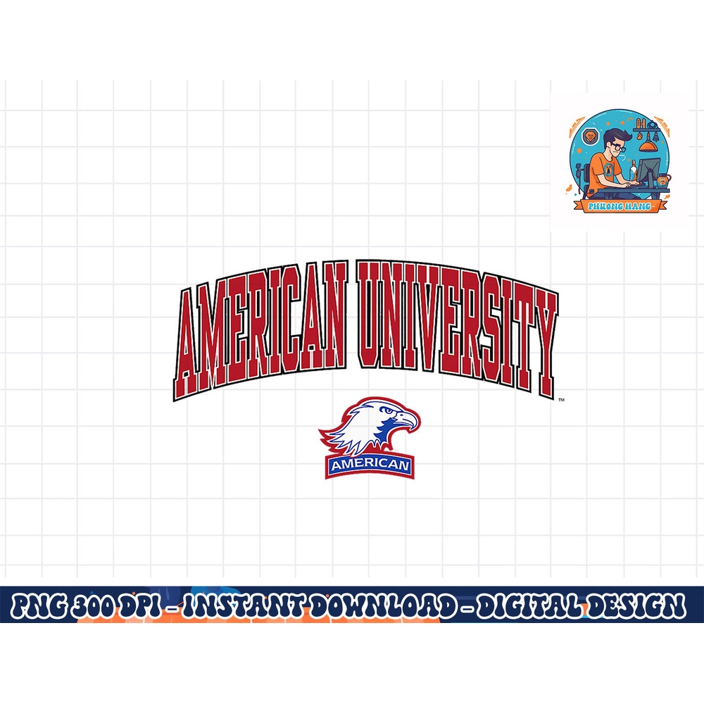 American University Eagles Arch Over Officially Licensed png, sublimation copy.jpg