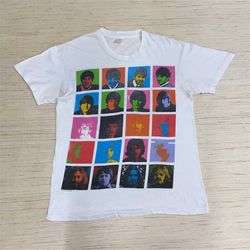 vintage 1980s the beatles andy warhol style t-shirt size medium