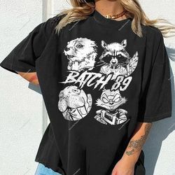 batch 89 rocket and friends shirt, lylla teefs floor rocket shirt, guardians of the galaxy shirt, fan gift