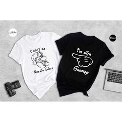 matching disney shirt, i with seven dwarfs tee, 7 dwarfs t-shirt, i dont do matching shirt, dopey grumpy happy, sneezy s