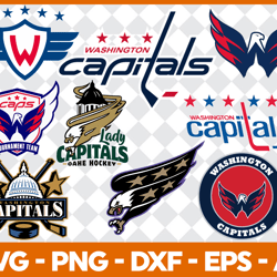 washington capitals hockey bundle svg, hockey logo svg, hockey svg, hockey team svg file cut digital download