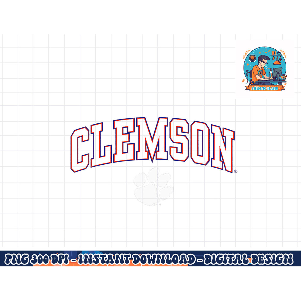 Clemson Tigers Womens Arch Over Orange Officially Licensed png, sublimation copy.jpg